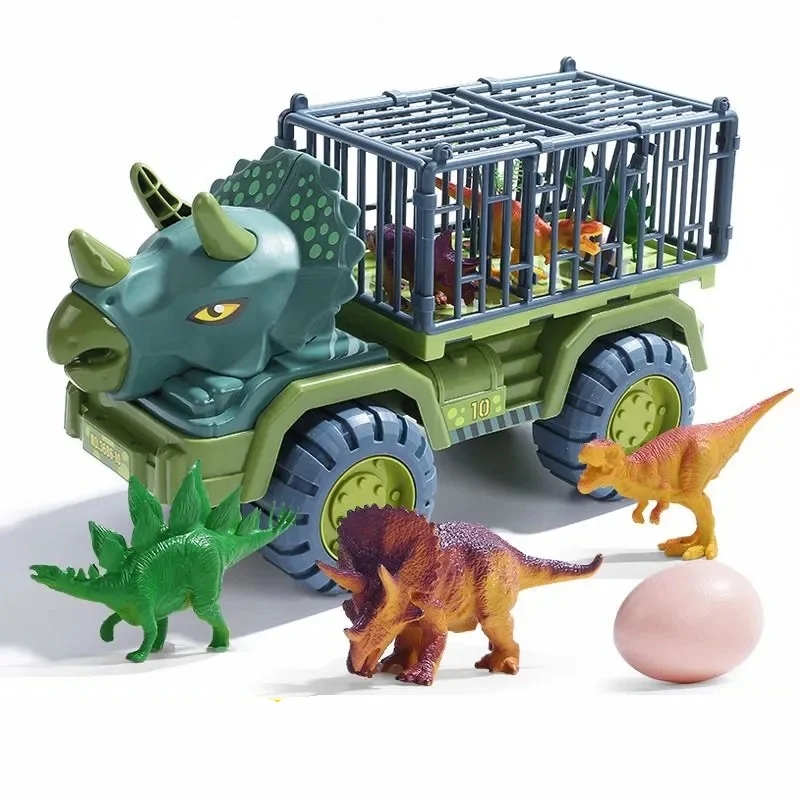 

Large Inertial Dinosaur Head Truck Excavator Engineer Vehicle Toy Tyrannosaurus Triceratops Transporter Toy Car Boys Gift
