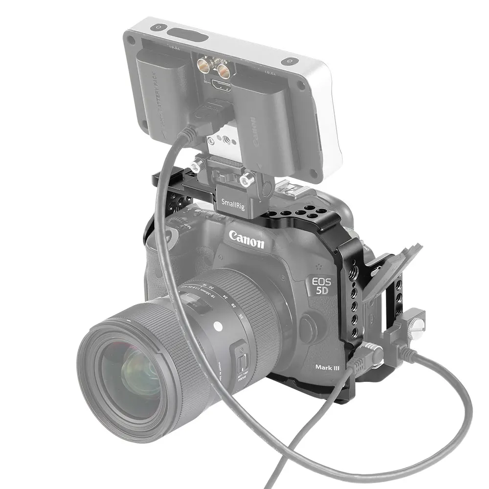 SmallRig Защитная клетка для Canon 5D Mark III IV камера с Bulit-in NATO Rails Arca швейцарская тарелка-2271