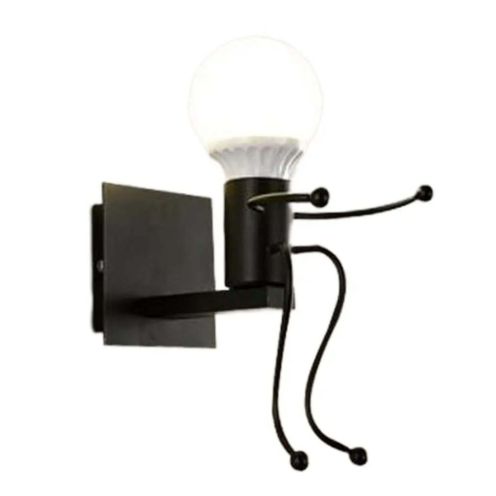 

American Retro Wall Lamp Bar Corridor Restaurant Wall Lamp Creative Personality Wrought Iron Corridor Antique Lamps