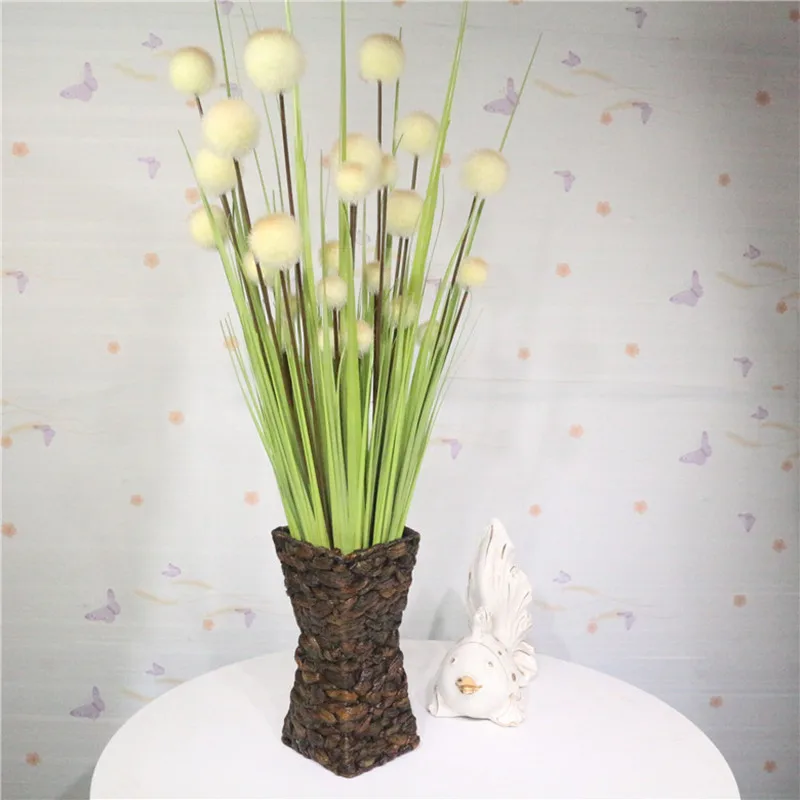 

88cm Artificial Lifelike Reed Grass Bundle Plastic White Dandelion Fruit Flower Arrangement Home Living Room Wedding Decor Plant