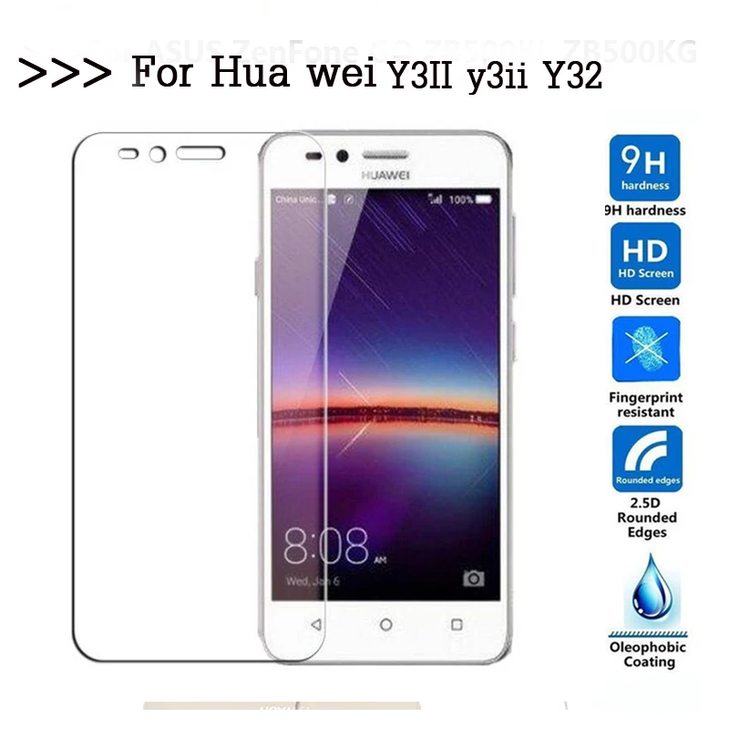 

9H Tempered Glass for Huawei Y3 II Y3II 4.5" LUA-L21 LUA-U22 LUA-U02 GLASS Protective Film Screen Protector cover