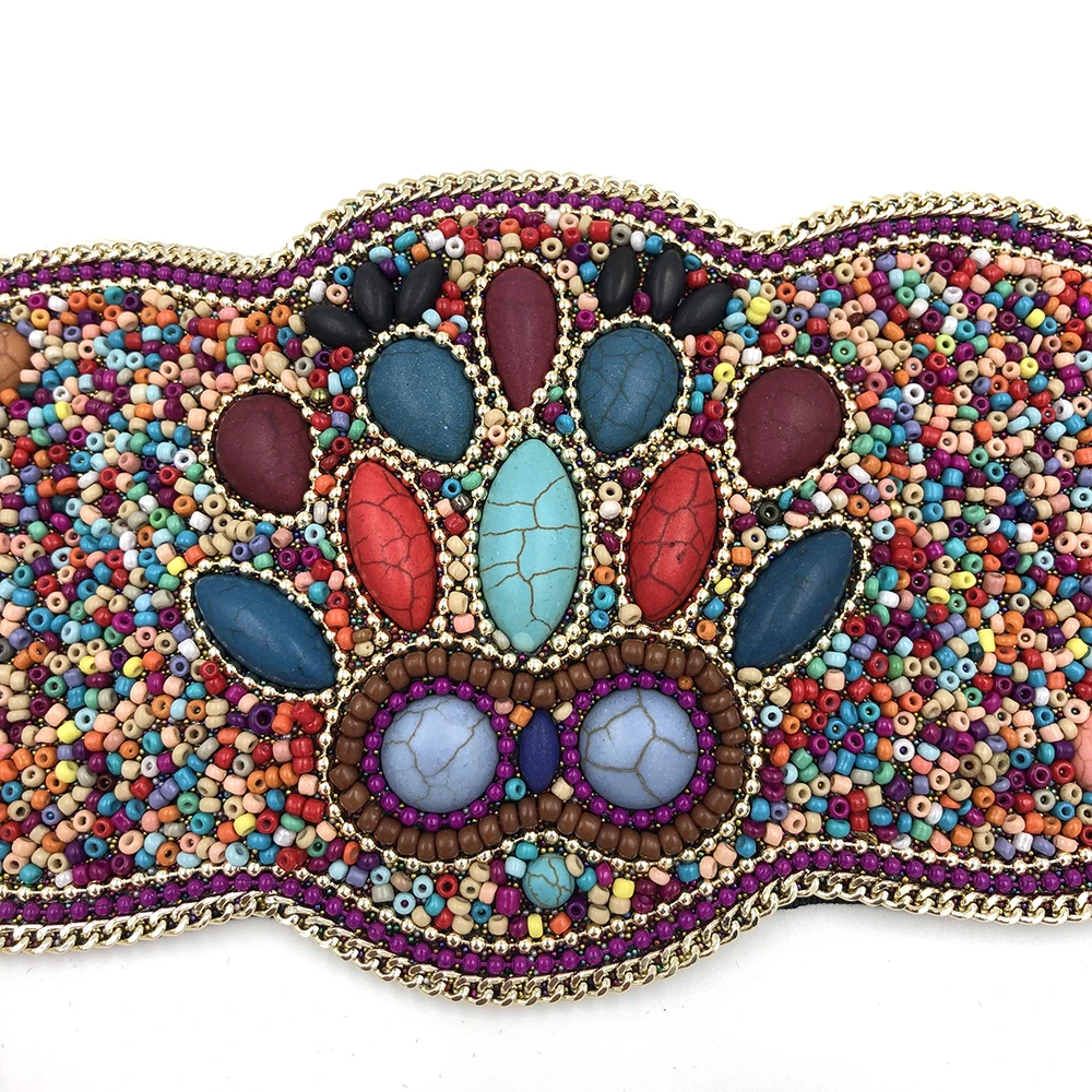 Цыганский Бохо шикарный турецкий шимми эластичная лента танцевальный боди