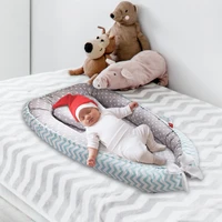 baby nest bumper sleeping bed infant crib travel bed baby lounger adjustable newborn lounger crib soft breathable infant cradle