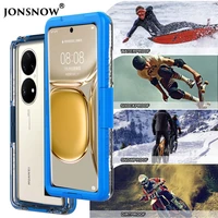 waterproof case for huawei p30 p20 p40 lite pro p50 p50e shell swimming diving outdoor shockproof cover protective cases