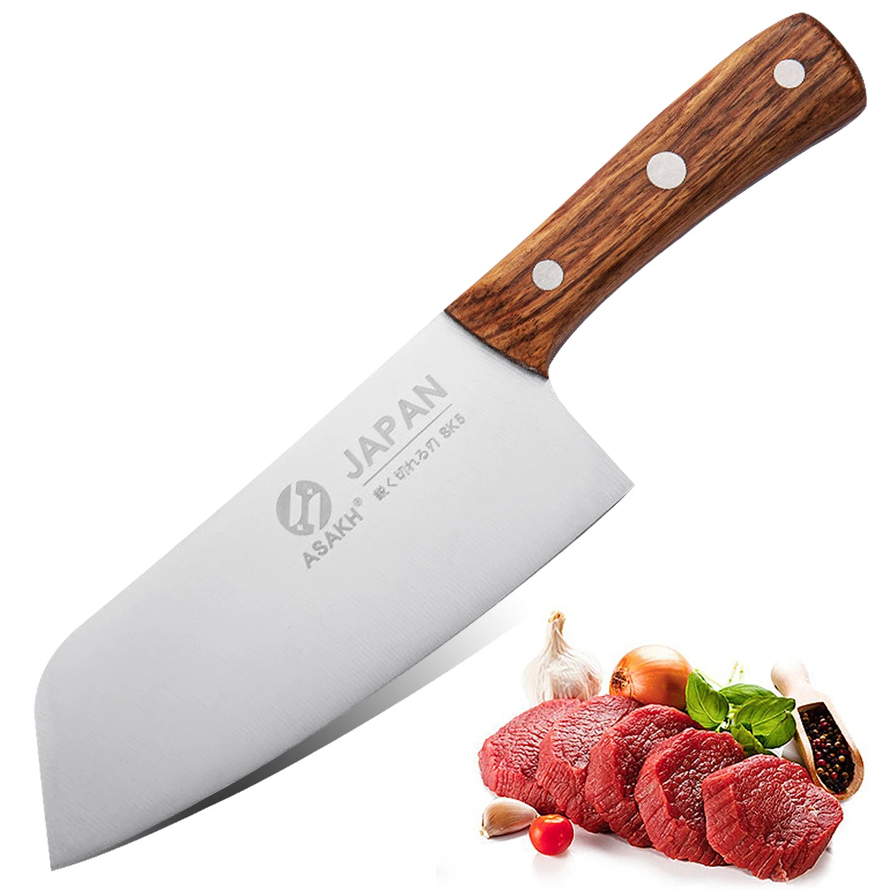 Нож шеф-повара для мяса 7 дюймов из высокоуглеродистой нержавеющей стали | Дом и