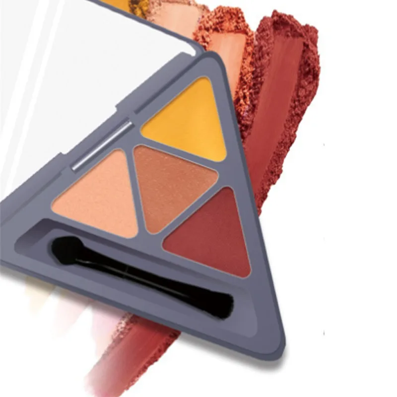 4 цвета Блеск Тени для век палитра макияжа матовые тени Палитра мерцающий и блеск