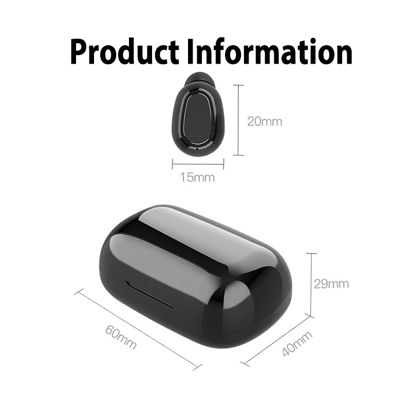 Настоящие Tws наушники вкладыши беспроводные Bluetooth 5 0 со светодиодный ным дисплеем