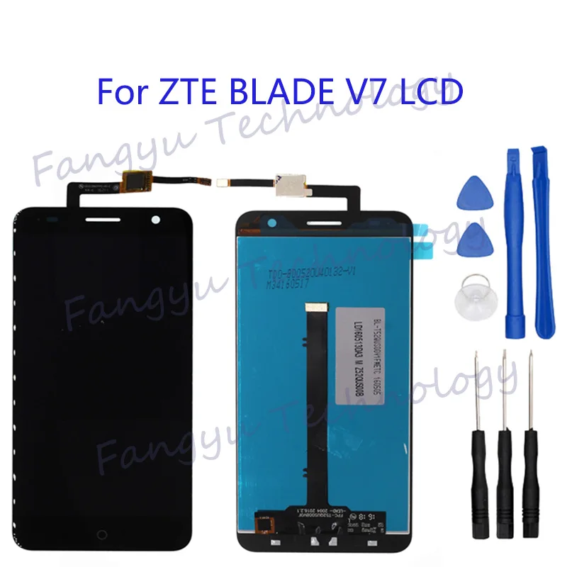 100% тестовая работа для zte BLADE V7 ЖК дисплей + сенсорный экран Замена компоненты