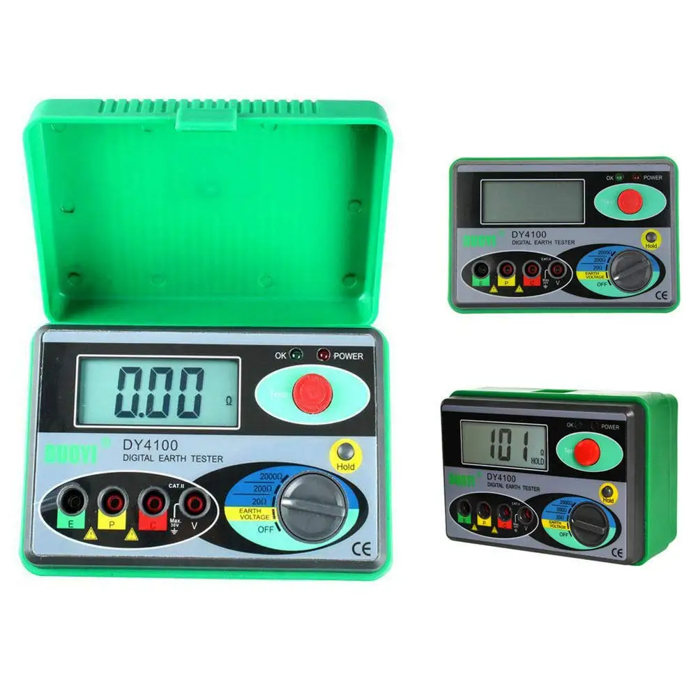 DY4100 Цифровой тестер сопротивления заземления Мультиметр с более высокой