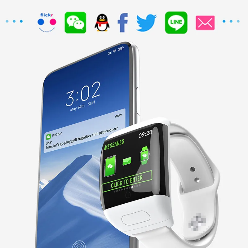 

2020 most fashionable 2in1 smart watch 1.3inch IPS screen with TWS Bluetooth headset supports heart rate ECG health monitoring
