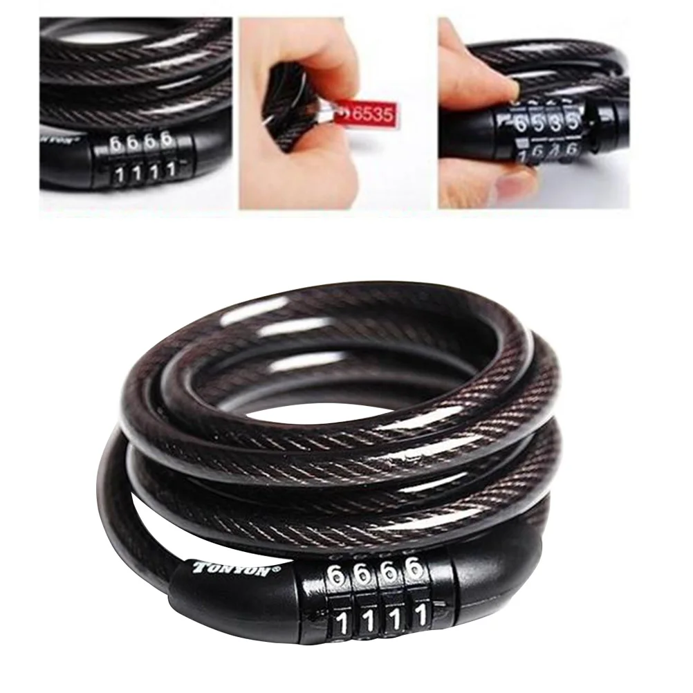 Замок велосипедный с кодовым замком противоугонный замок для велосипеда