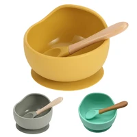 1 set of silicone food grade safe sucking baby feeding kit with spoon suitable for baby toddlers