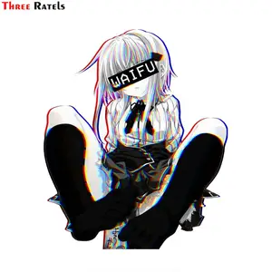 Three Ratels FC503 Koneko Waifu сексуальные аниме девушки обнаженные наклейки на машину наклейка на ноутбук