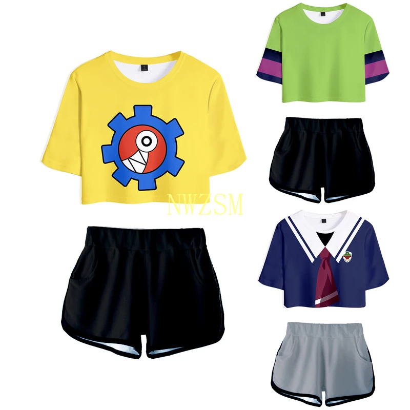 

SK8 the Infinity Cosplay Costume Tshirt Shorts Anime MIYA Short Sleeve T shirt Shorts Sport Suits Girls Tees Running Sets Women