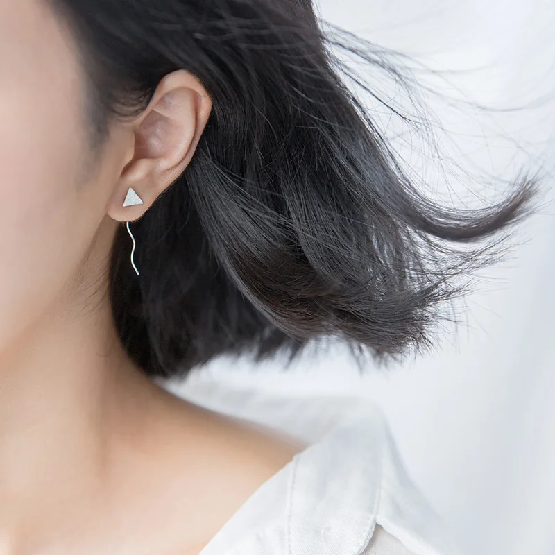 Серьги гвоздики в форме сердца Trusta из 100% стерлингового серебра 925 пробы с