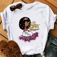 a queen was born in november graphic print tshirt women birthday party crown leopard t shirt female cool t shirt femme