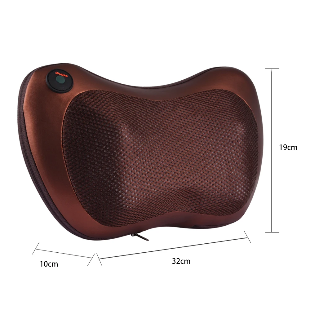 Расслабляющая массажная подушка подогрев разминание инфракрасная терапия