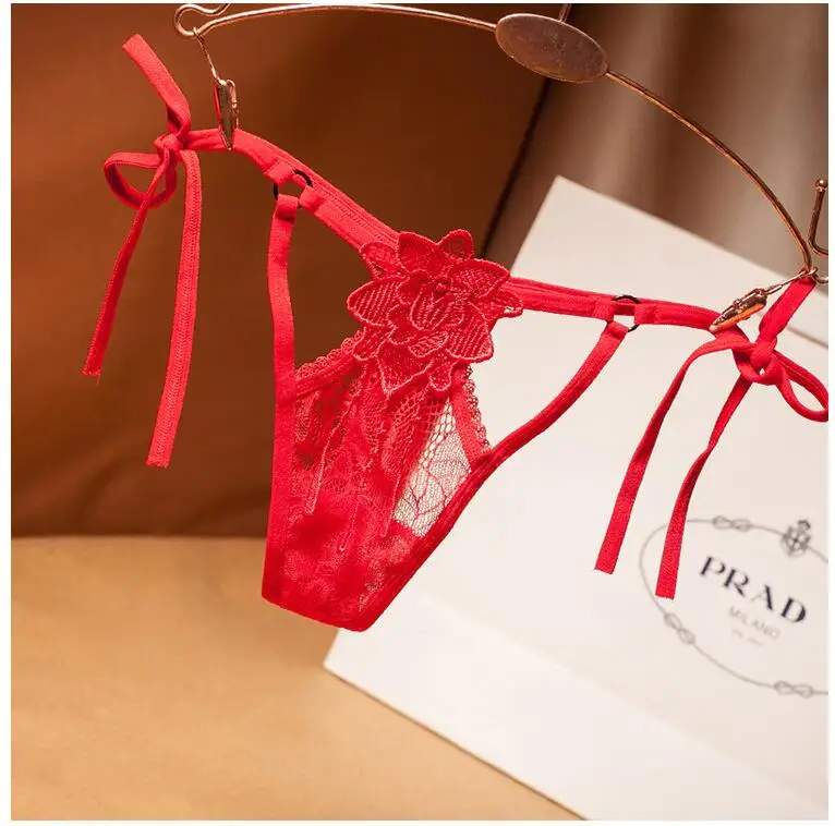 Новинка 2019 женские сексуальные кружевные прозрачные ажурные трусики с открытой