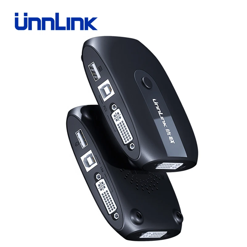 Переключатель Unnlink 2X1 DVI KVM переключатель переключателя 2 в 1 выход USB 0 монитор мышь