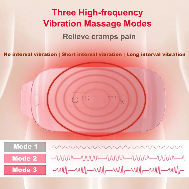 

Warm Palace Belt to Relieve Menstrual Dysmenorrhea Electric Heating Massage Vibration Warm Palace Treasure Aunt Artifact