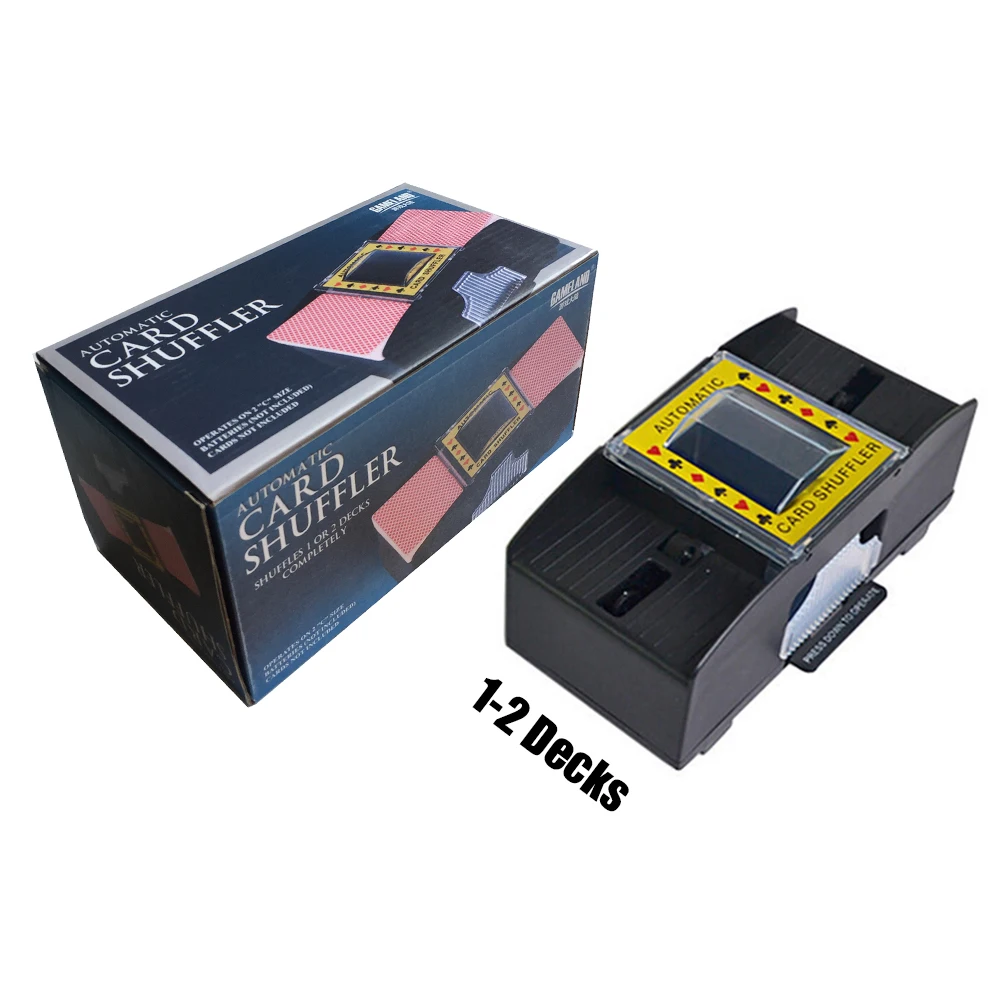2 деки автоматические покерные карты пластиковые игральные карты|card shuffler