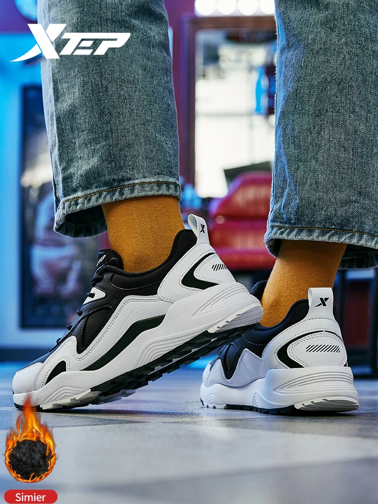 Xtep/женские разноцветные кроссовки Сезон Зима Бархатная Повседневная