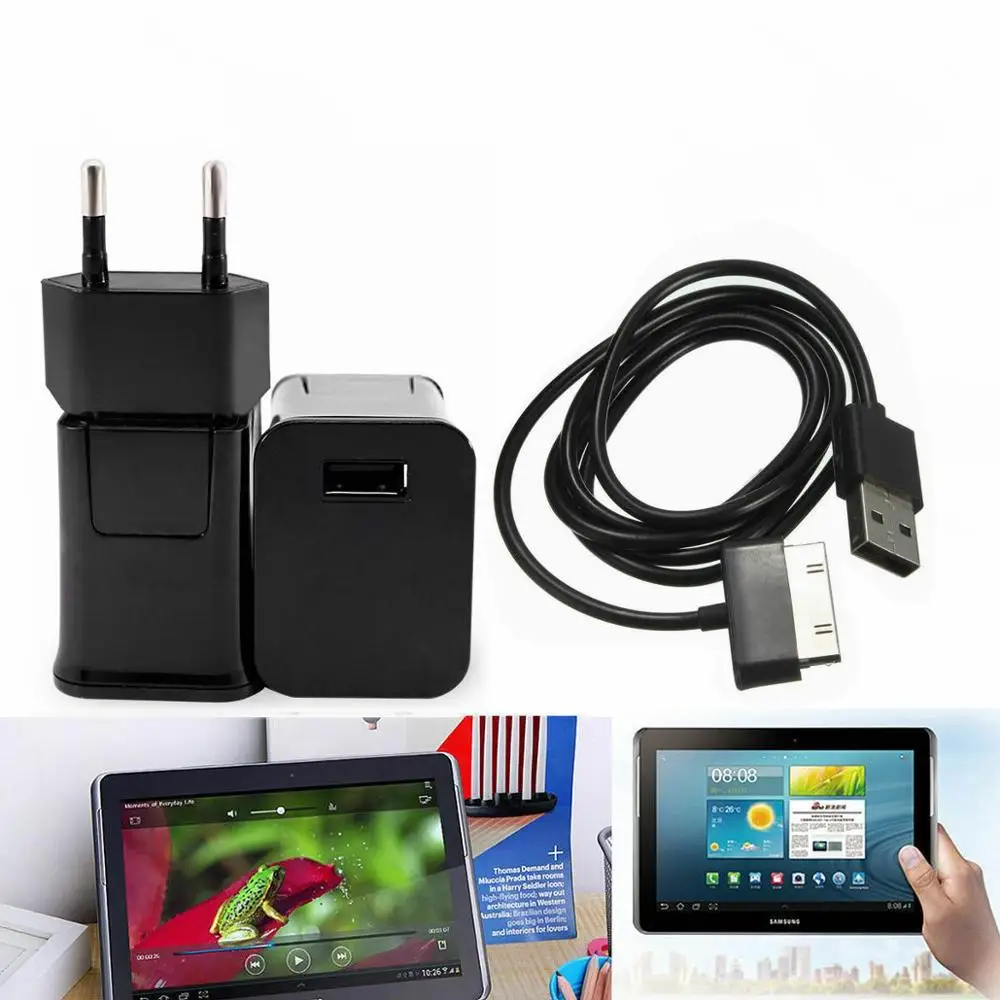 Дорожное настенное зарядное устройство с европейской вилкой 5 В 2 А + 30 контактный