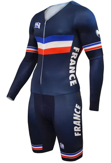 

2016 FRANCE NATIONAL TEAM Skinsuit Bodysuit Summer LONG Cycling Jersey Sets MTB Bike Bicycle Clothing MTB Maillot Ropa Ciclismo
