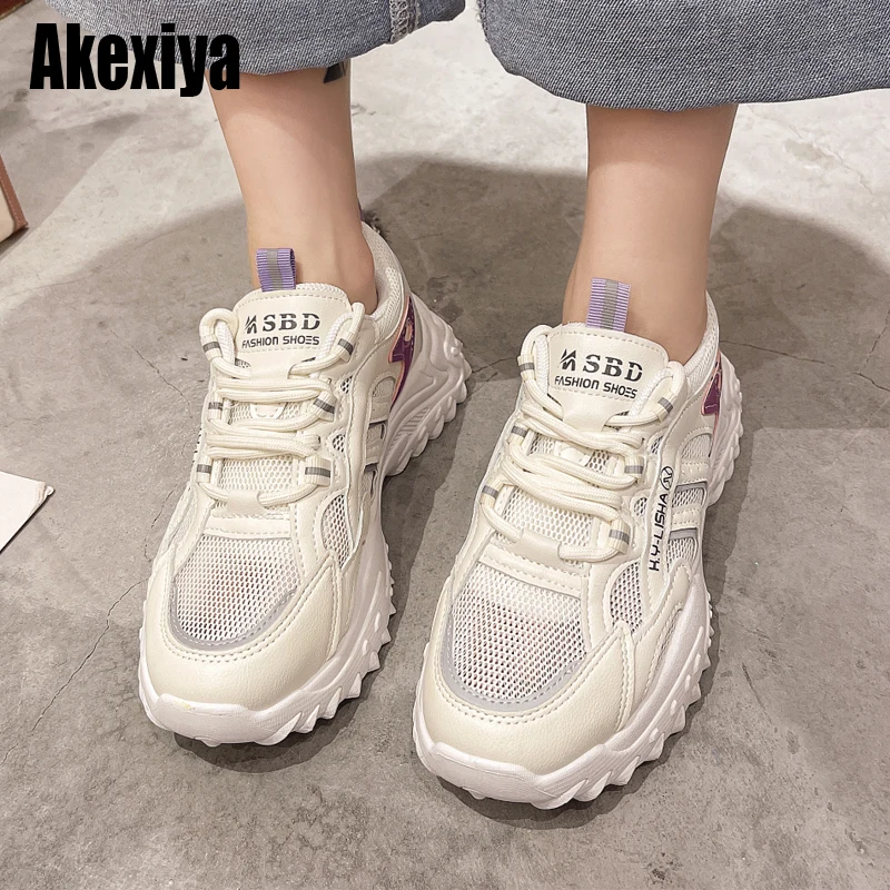 

Женская обувь 2021 Обувь с дышащей сеткой; Повседневная спортивная обувь женская обувь на шнуровке Осенние женские туфли женские кроссовки ...