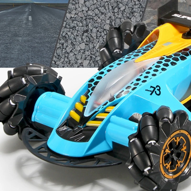 

Remote control car 2.4G charging gesture induction stunt toy, RC racing car with music and light