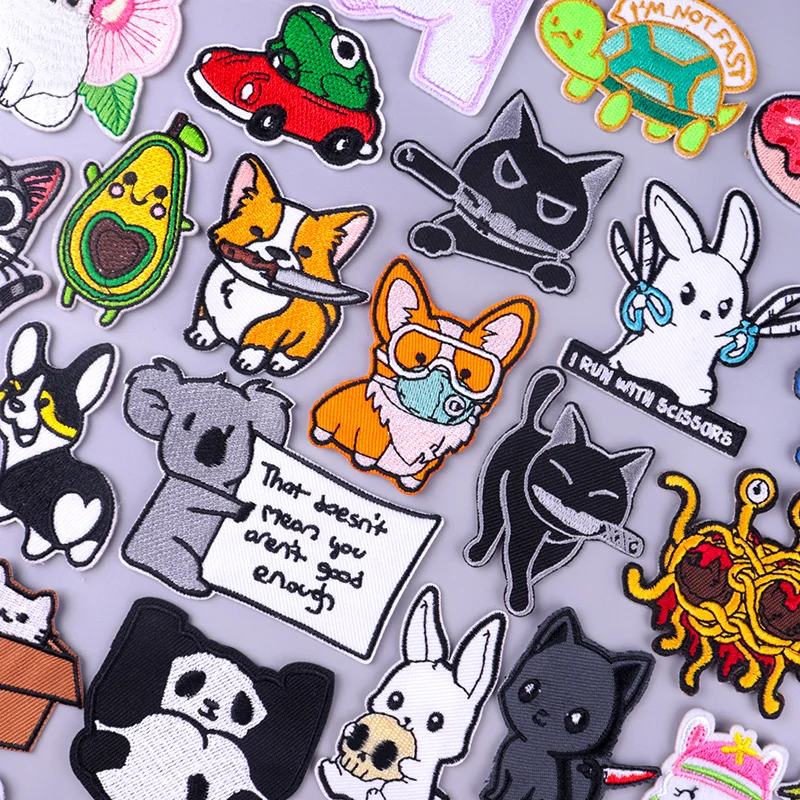 Мультфильм коала утюгом пактес на одежде Смешные хиппи животные с Kinfe дешевые