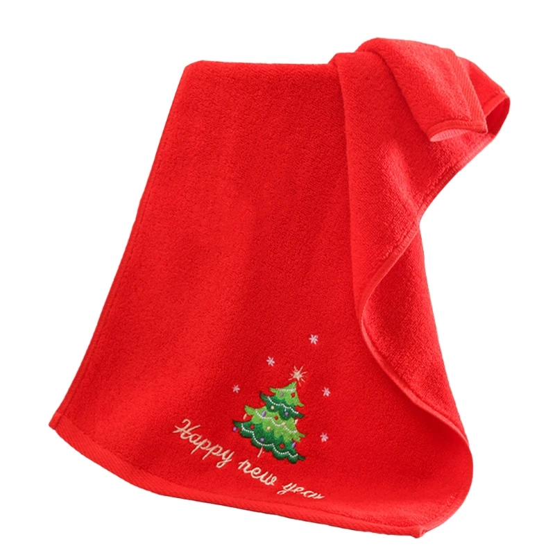 

Рождественское полотенце для рук, мочалка 14x30 дюймов, полотенце из чистого хлопка, полотенце для ванной, полотенце для душа с рисунком Санта-...