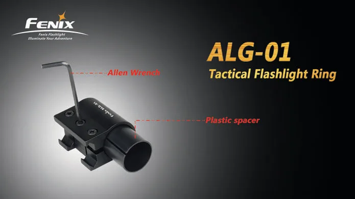 Fenix ALG-01 Tactical Flashlight Ring Weapon Mount For TK09 TK11 TK12 TK15 TK21TA20 TA21 PD32 | Headlamps