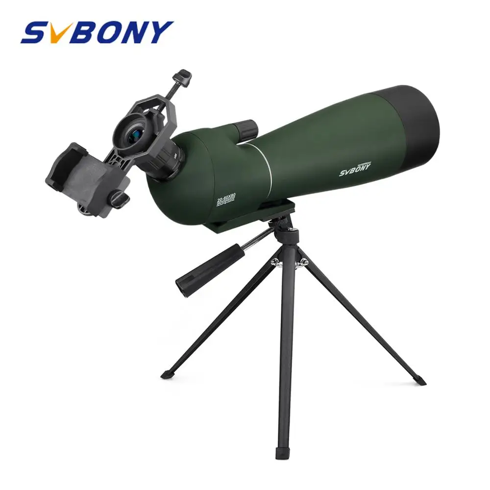 SVBONY SV28 20-60x80mm зум зрительная труба BAK4 призма FMC объектив наблюдение за птицами, охота монокулярный телескоп Spyglass водонепроницаемый F9308 для охоты, стрельбы, стрельбы из лука, наблюдения за птицами