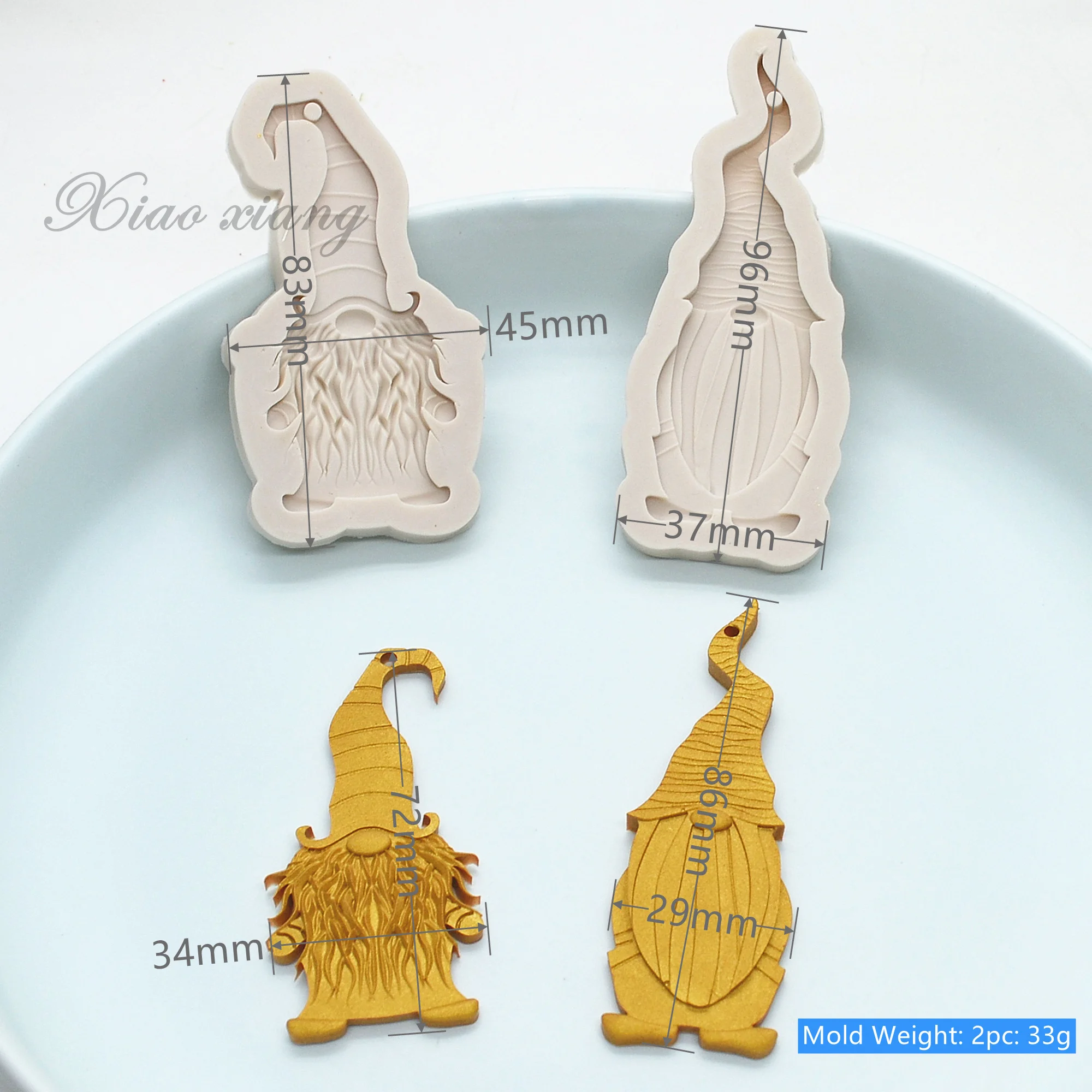 2 шт. Санта голова силиконовая форма инструменты для украшения Рождественского