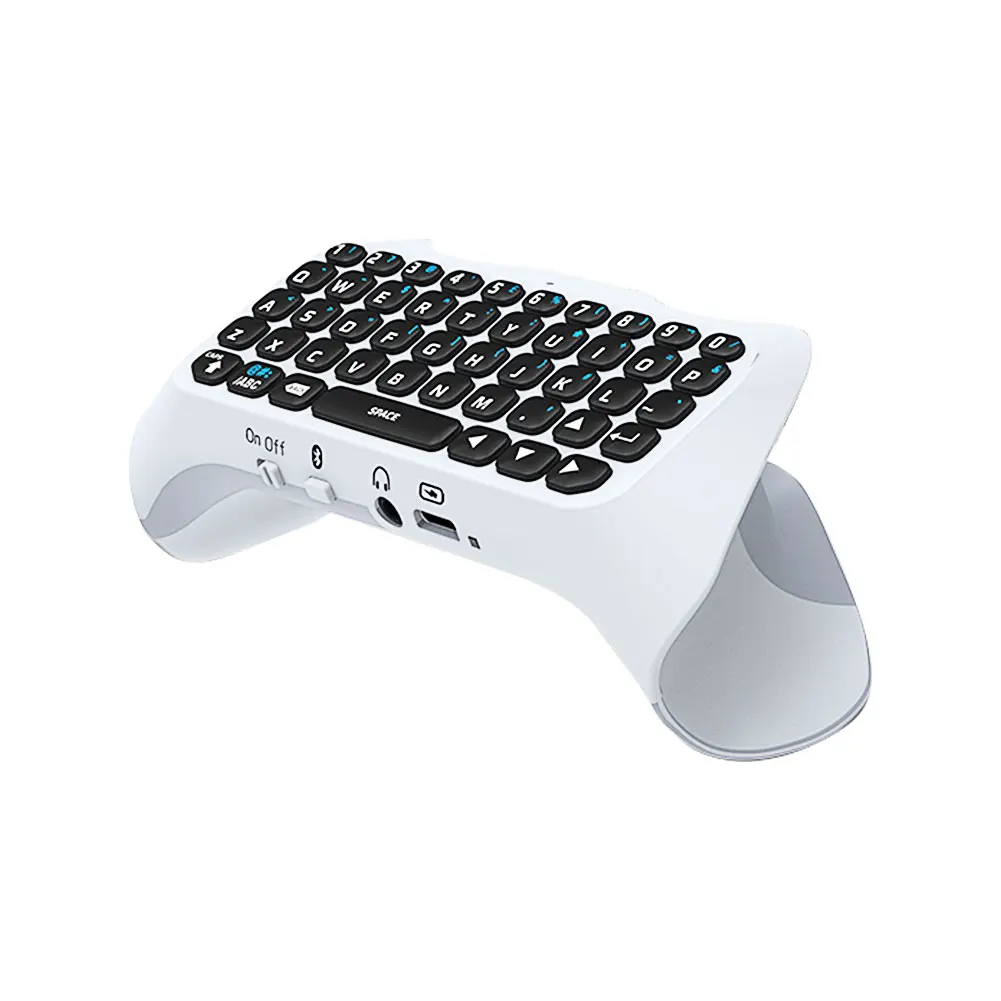 

Беспроводная клавиатура 3,5 мм, совместимая с Bluetooth, контроллер 3,0, панель для чата для Sony PS5, мини-клавиатура с двойным присутствием, встроенны...