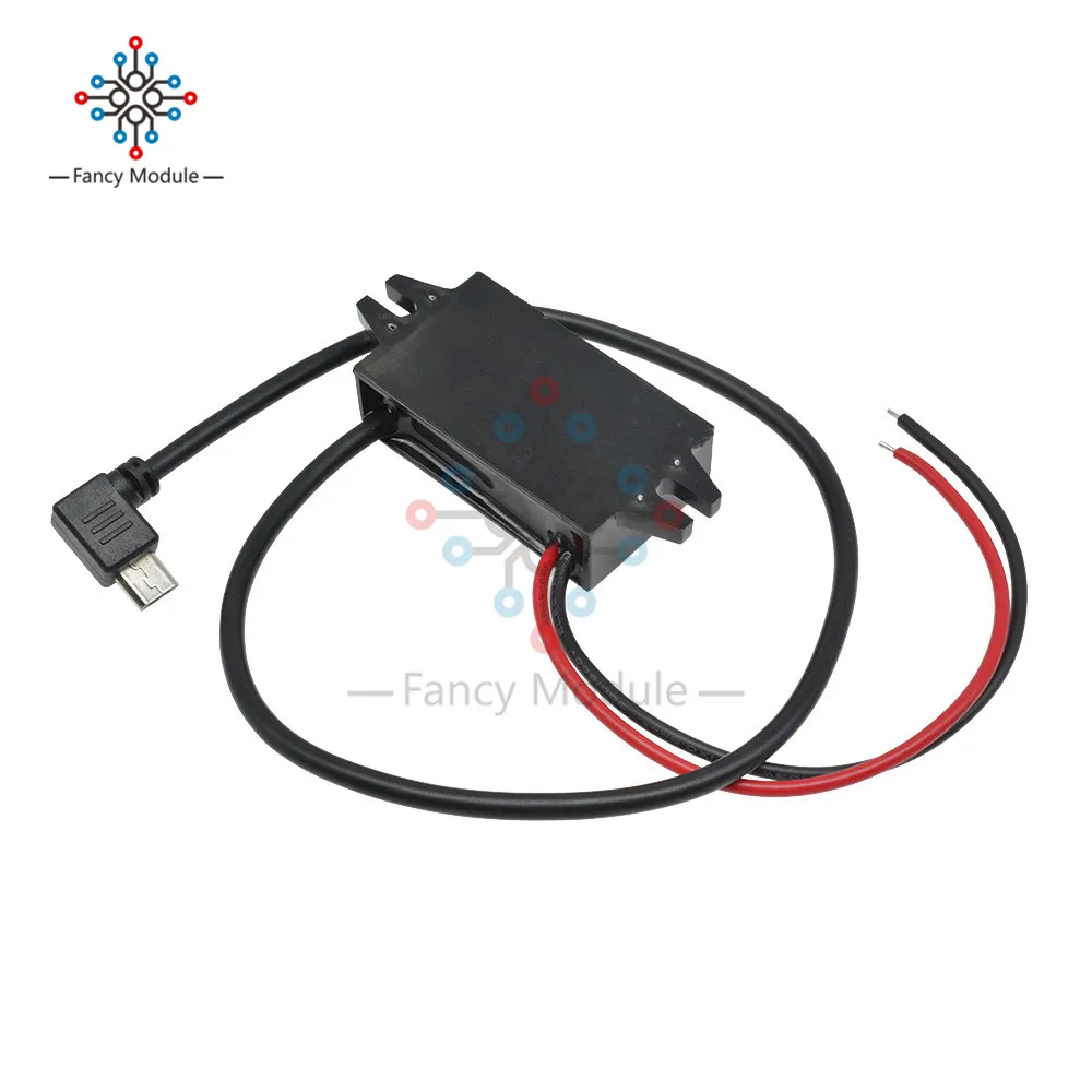 Водонепроницаемый понижающий преобразователь Micro USB 12 В 5 3 А модуль питания|dc-dc