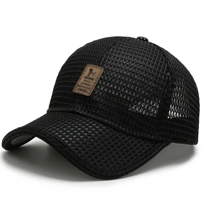 

Summer Mesh Caps Men's Baseball Cap Breathable Visors Hat Outdoor Fishing Hats Plain Snapback Peaked Sports Cap Headdress