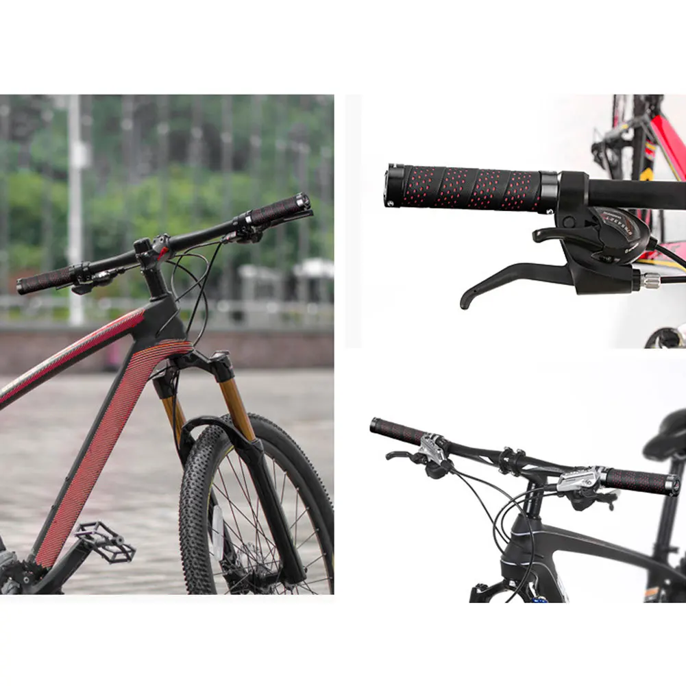 

Bicycle Handlebar Grips Anti-skid Shock-absorbing Soft Bike Grips Mountain Bike Grips Bicycle Accessories for MTB BMX Mountain