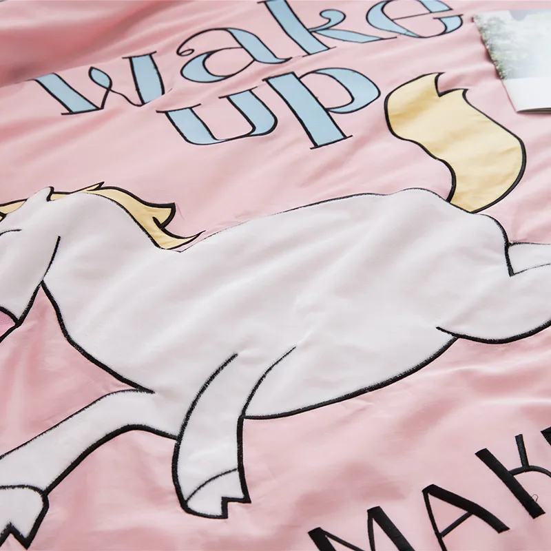 Комплект постельного белья из египетского хлопка с вышивкой размеры King/Queen