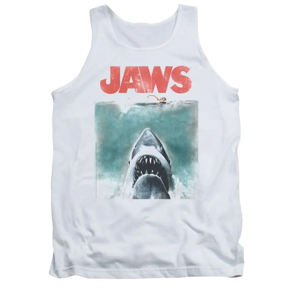 Jaws-Винтаж Плакат для взрослых майка футболка унисекс мужчин и женщин | Футболки
