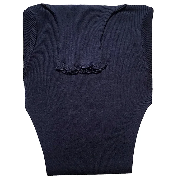 Водолазка женская с длинным рукавом воланом и высоким воротником 90% шелк