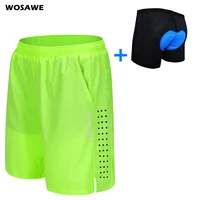 wosawe mens cycling shorts loose fit bike shorts outdoor sports bicycle short pants mtb mountain shorts water resistant m 3xl