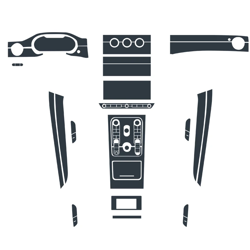 For Volvo S60 2020 TPU Transparent Film Car Dashboard Screen Armrest Protection Sticker V60 Accessories | Автомобили и мотоциклы