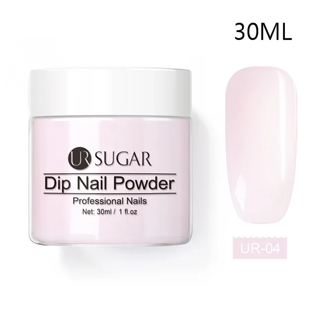 Ur Sugar 5 мл желе розовый Dip порошок для ногтей градиент французские ногти погружение порошок блеск украшение натуральный сухой без лампы - Цвет: 30ML Color 4