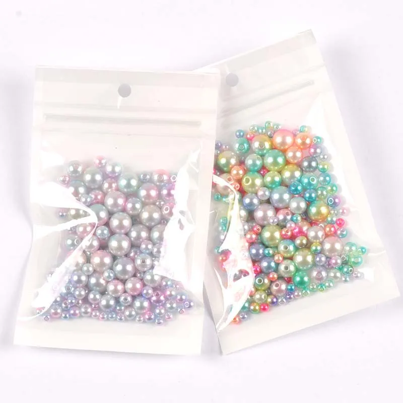 20 г модные круглые бусины из искусственного жемчуга разных размеров для