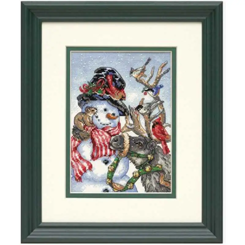 

Snowman and Christmas Elk patterns counted 11CT Cross Stitch Set DIY Chinese Cross-stitch Kits Embroidery Needlework Home Decor