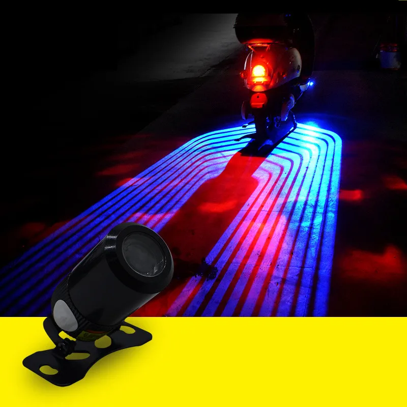 1 Pair Angel Wings Motorcycle Light Modified Chassis Warning Universal Led Rojection Lamp Decorative Lights Accessories |