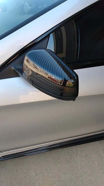 

Крышка зеркала заднего вида из углеродного волокна для Benz C Class W204 E W212 CLS C218 GLA X156 1 пара