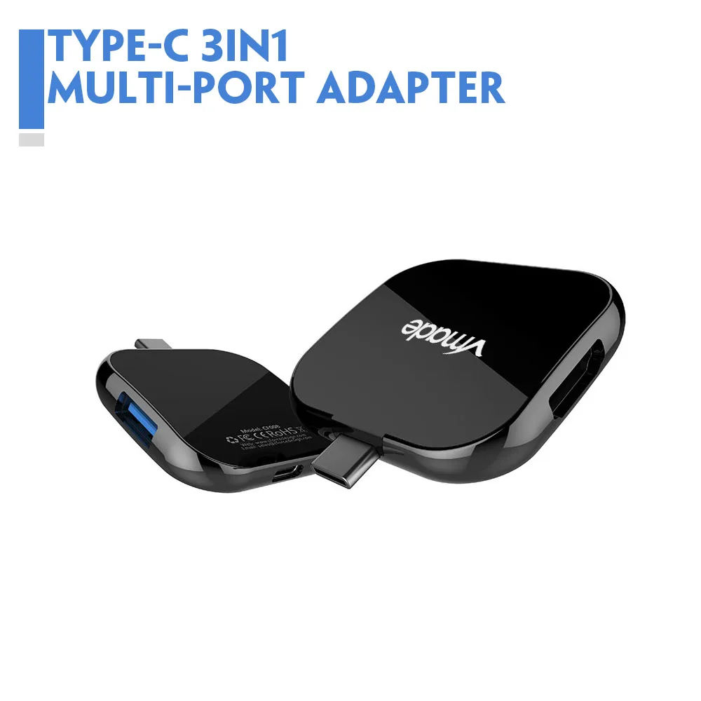 USB концентратор Type C 3 1 в HDMI совместимое зарядное устройство PD мини конвертер для
